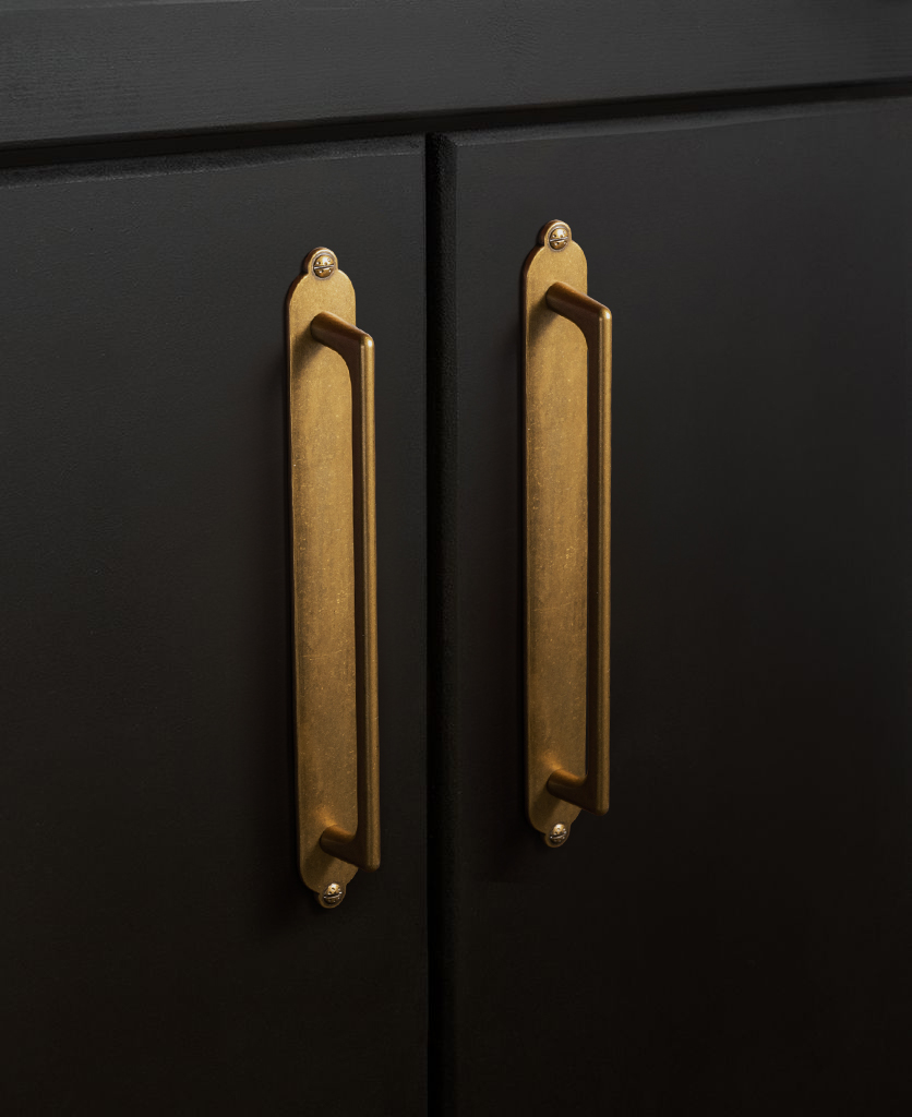 Furniture Hardware With Backplate - Goo-Ki Antique Brass Zinc Alloy Cabinet