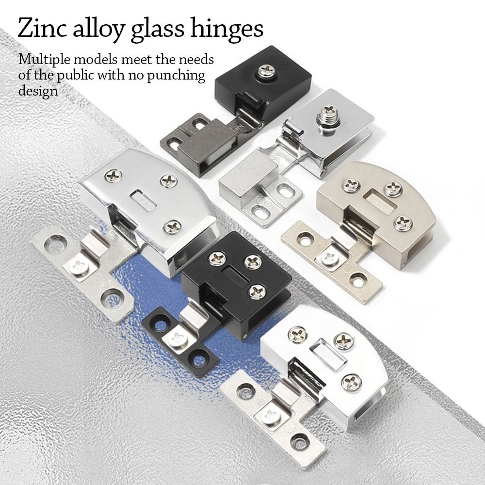 Zinc Furniture Hardware - Useful Metal Glass Clip Hinge Furniture