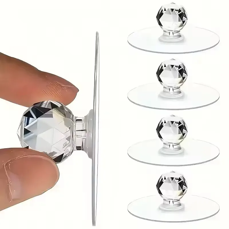 Furniture Hardware Accessories - 20pcs Transparent Crystal Door Knobs Cabinet