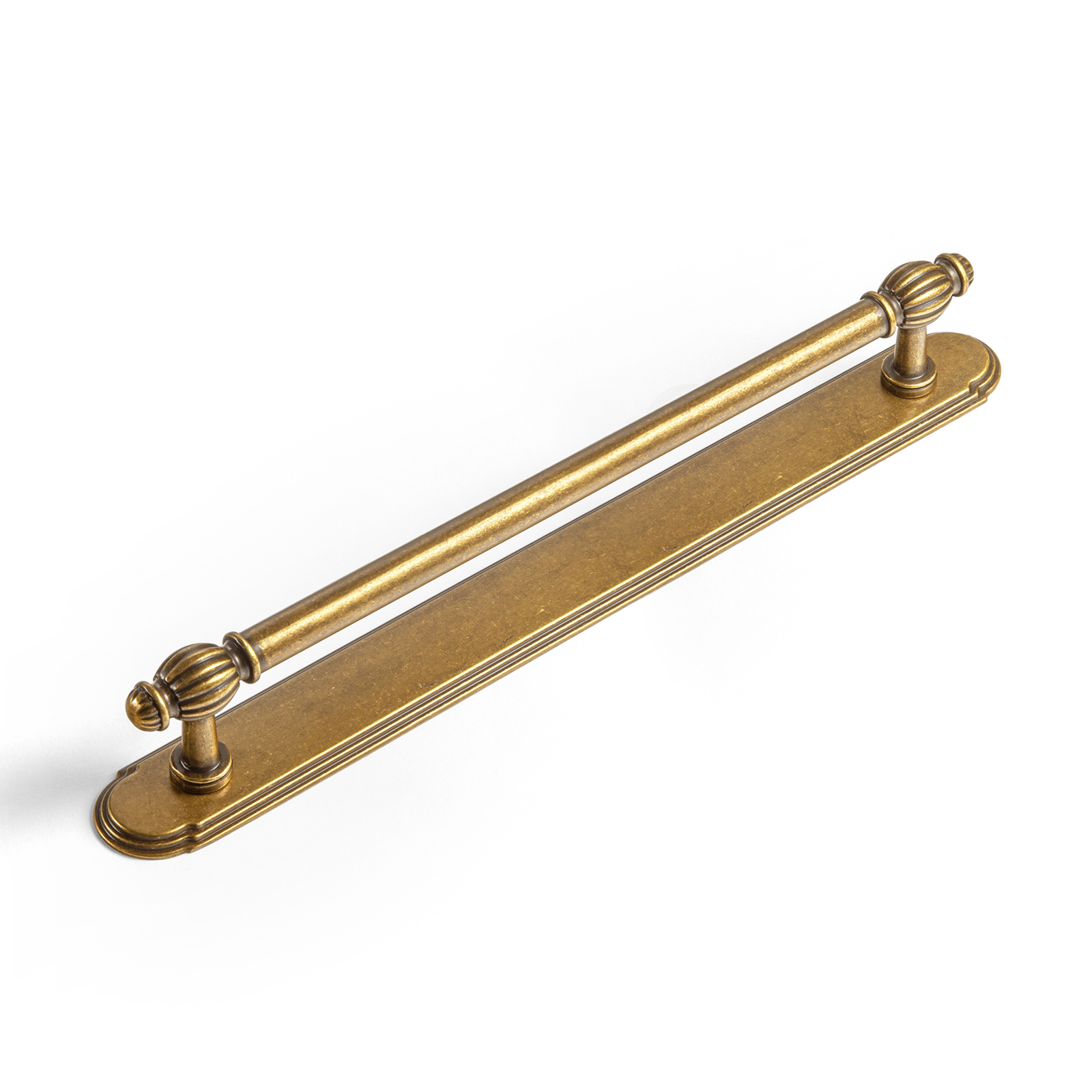 Furniture Hardware With Backplate - Goo-Ki Antique Brass Cabinet Drawer Pulls