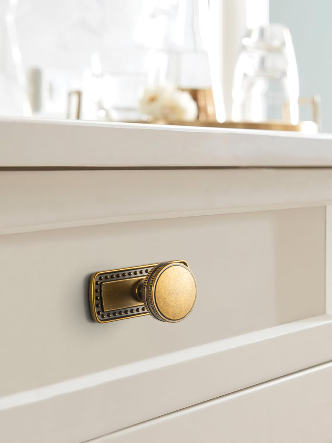 Goo-Ki Vintage Brass Cabinet P - Furniture Hardware With Backplate recensione e prezzo