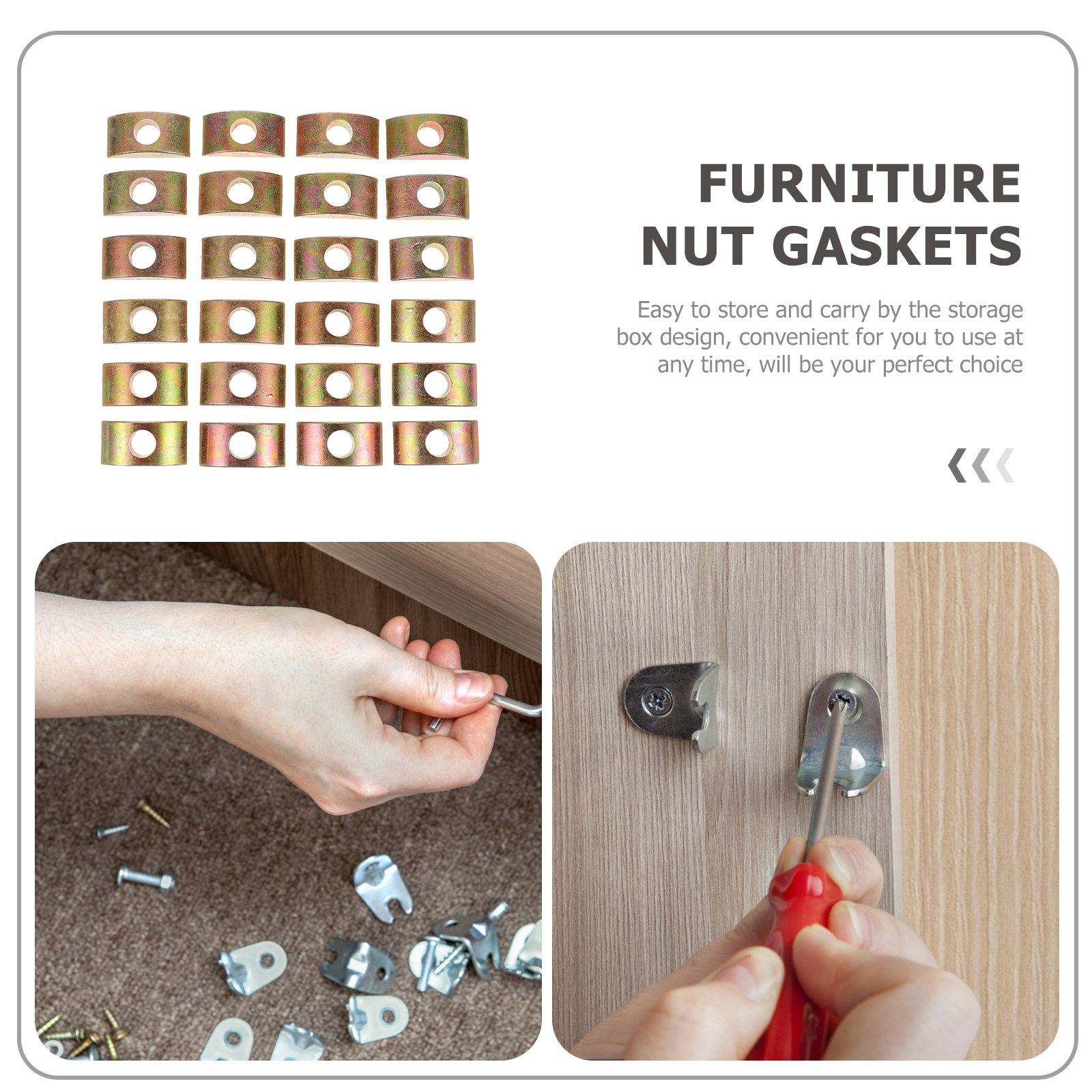 25Pcs Half Moon Washer Metal F - Furniture Hardware Store recensione e prezzo