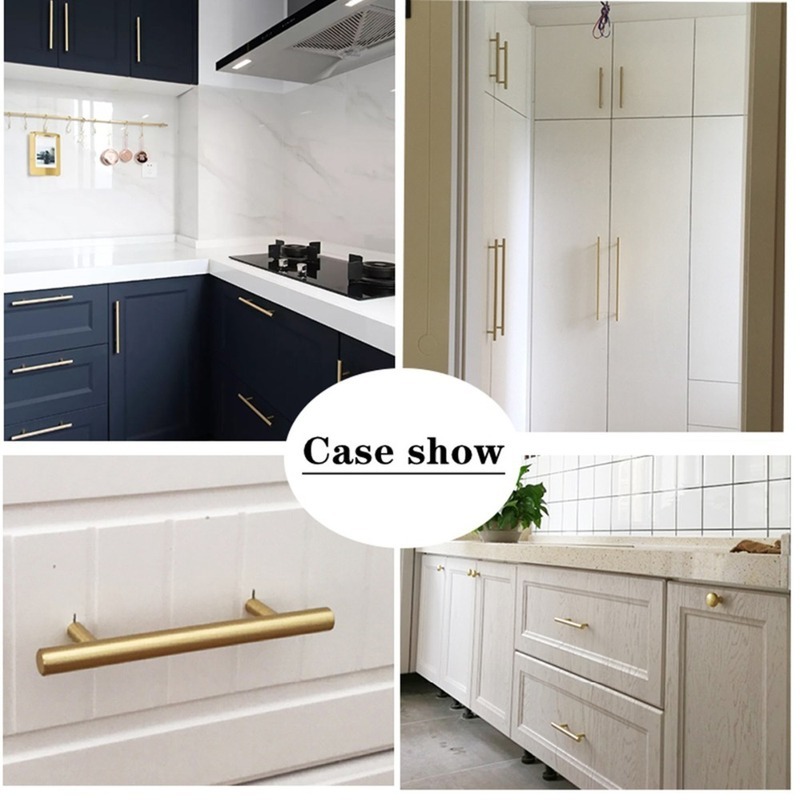 Modern Gold Brushed Straight C - Furniture Hardware Drawer Pulls recensione e prezzo