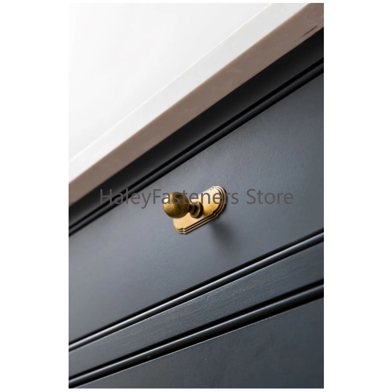 Mid-century Antique Brass Cabi - Furniture Hardware With Backplate recensione e prezzo