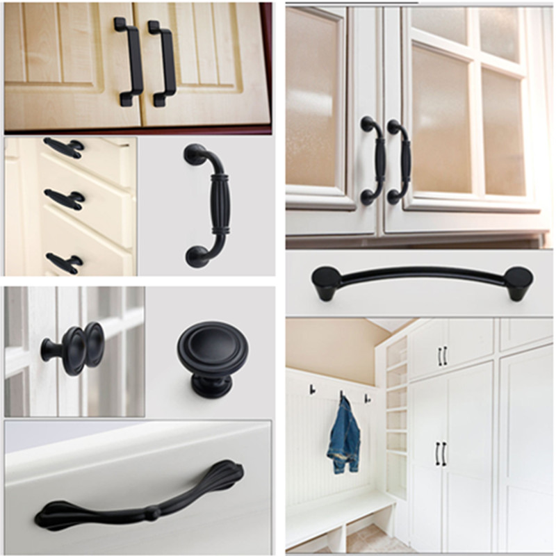 Black Handles for Furniture Ca - Furniture Hardware Drawer Pulls recensione e prezzo
