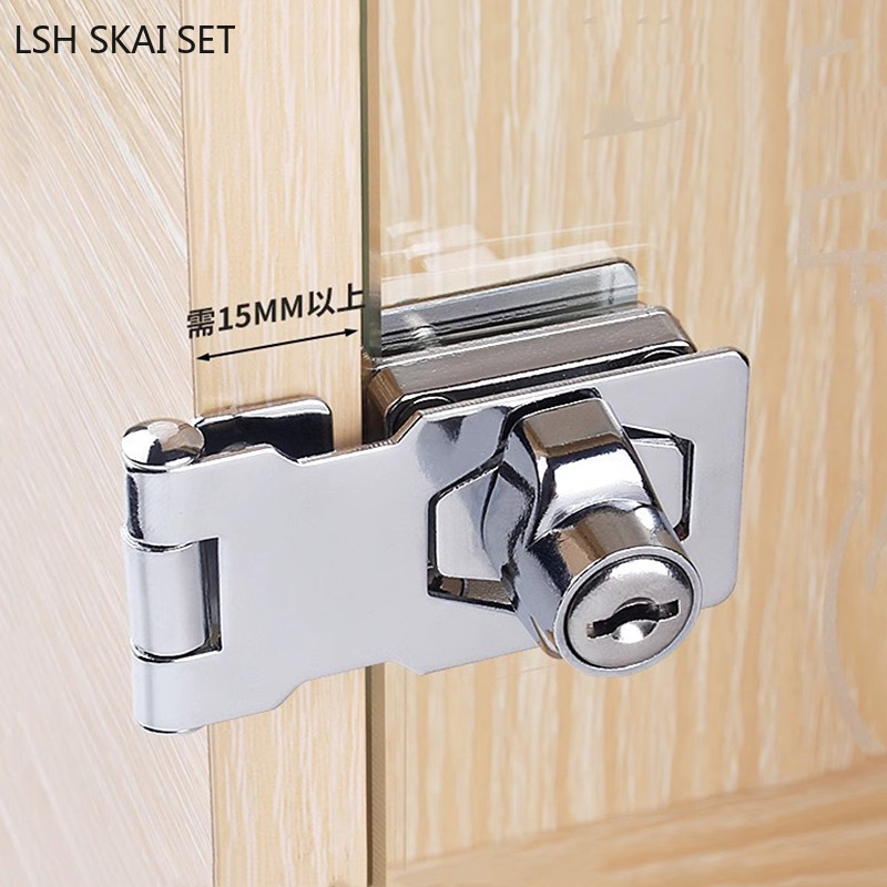 No-punch Glass Door Lock Store - Furniture Hardware Store recensione e prezzo