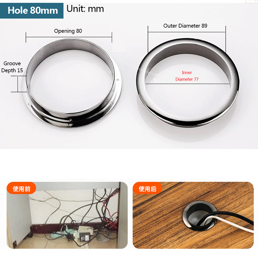 Wire Hole Cover Computer Table - Furniture Hardware Accessories recensione e prezzo