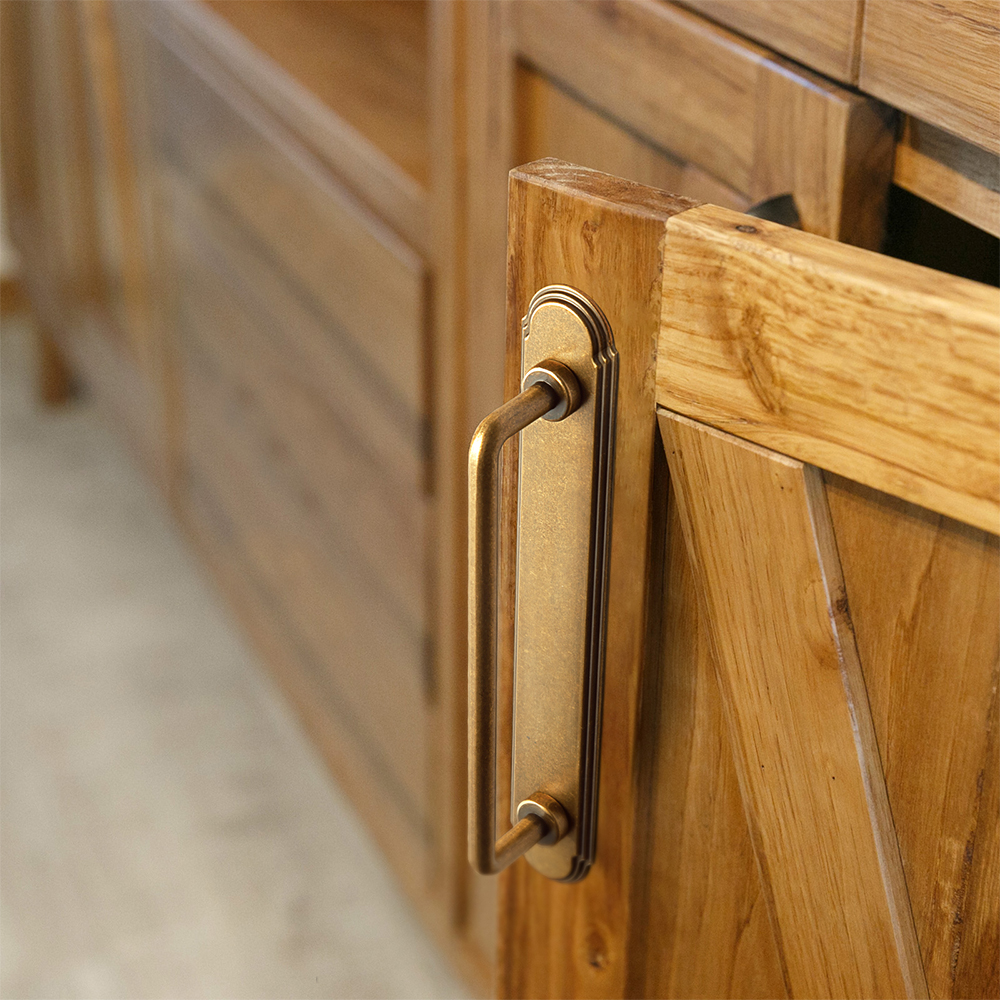 Goo-Ki Antique Brass Cabinet B - Furniture Hardware With Backplate recensione e prezzo