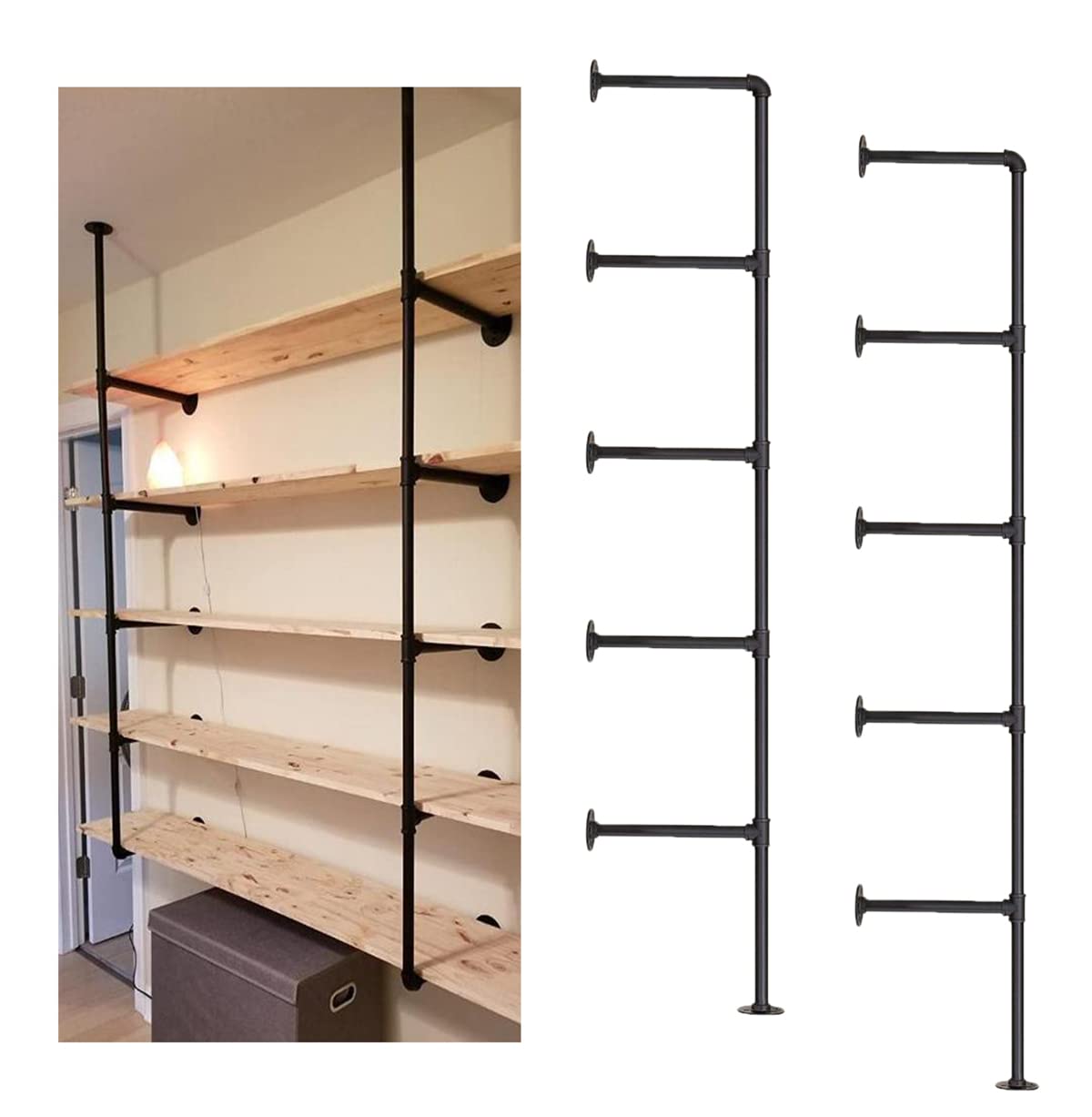 Industrial Iron Pipe Shelf Bra - Furniture Hardware In China recensione e prezzo