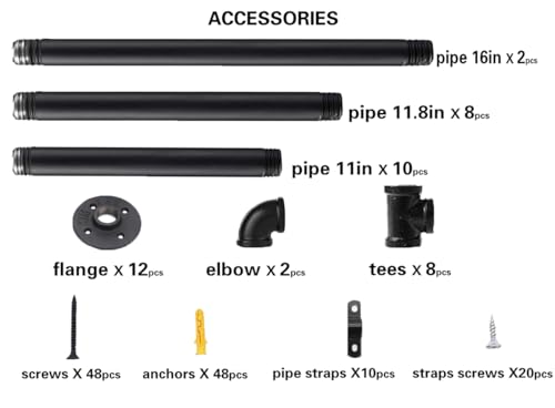 Industrial Iron Pipe Shelf Bra - Furniture Hardware In China recensione e prezzo