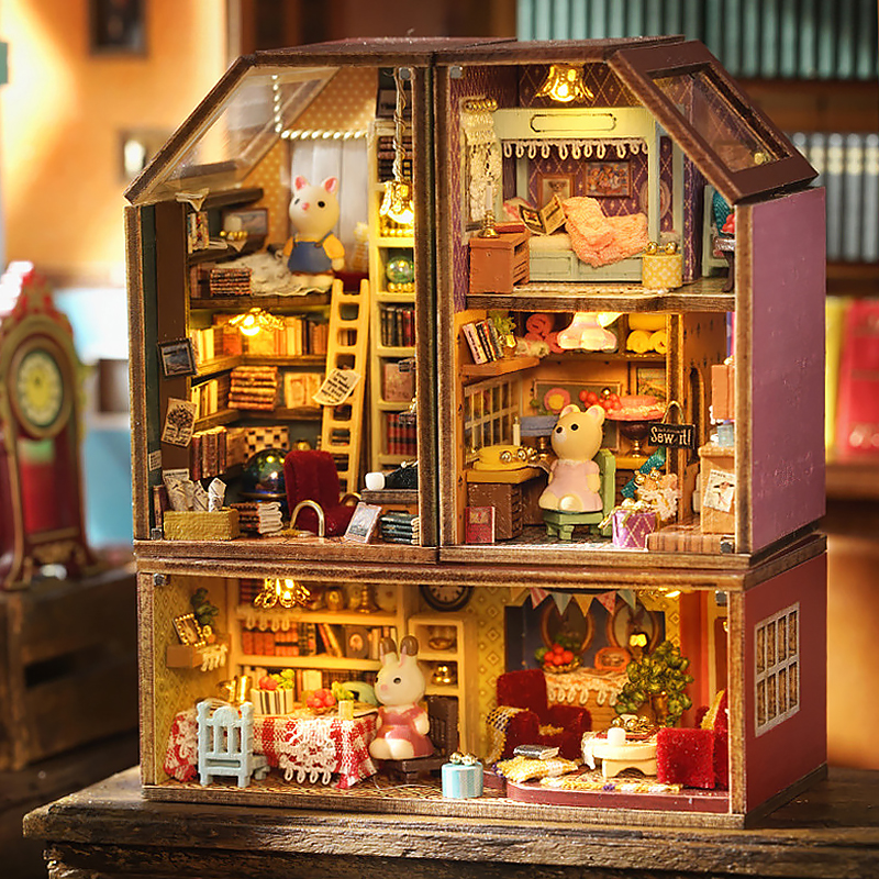 Wooden Dollhouse With Furnitur - Qh Furniture recensione e prezzo