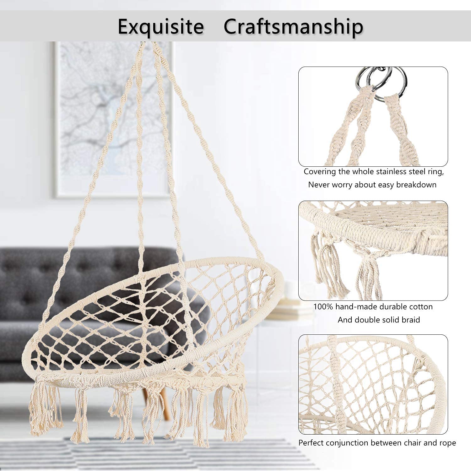 Hammock Hanging Swinging Chair - Furniture Hardware Kit recensione e prezzo