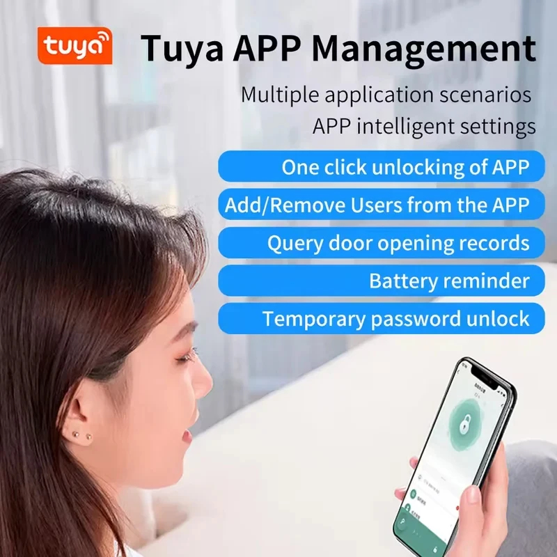 Tuya App Bluetooth Smart Finge - Door Handle Bar recensione e prezzo
