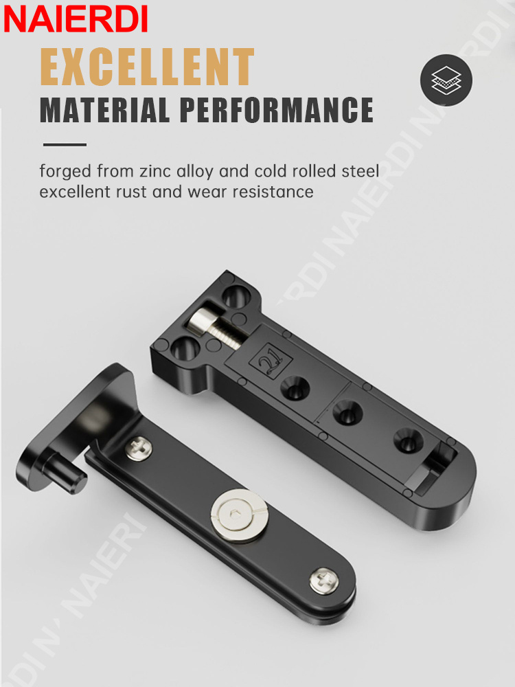 NAIERDI 2 Pieces Hidden Hinges - Zinc Furniture Hardware recensione e prezzo