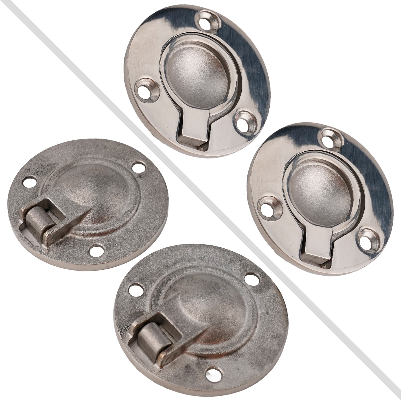 2Pcs 316 Stainless Steel Flush - Furniture Hardware Drawer Pulls recensione e prezzo