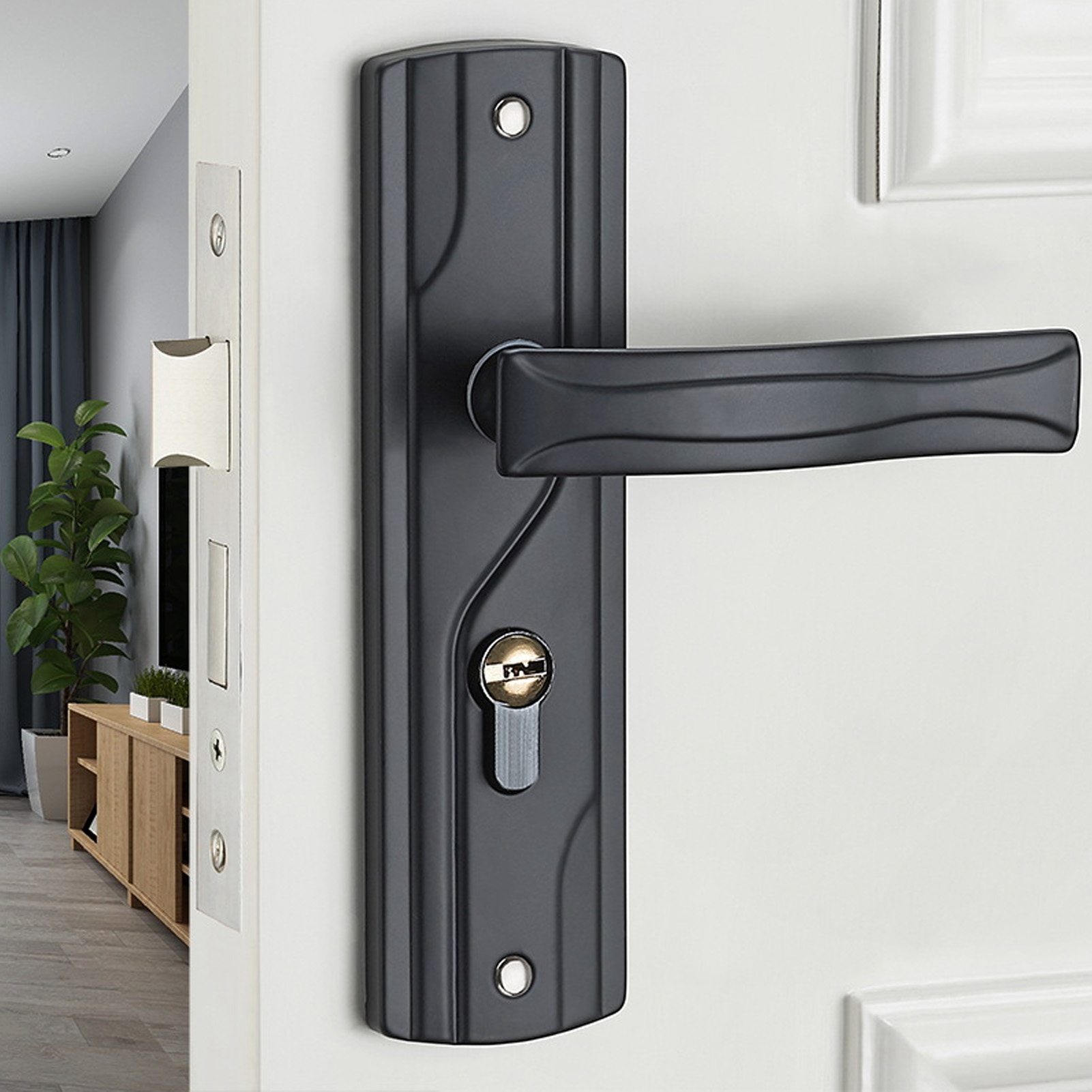 Door Handle Lock Manganese Ste - Door Handle Bar recensione e prezzo
