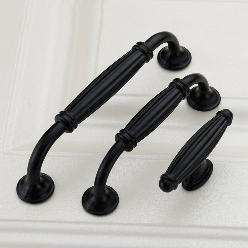 Black Aluminium Alloy Door Han - Furniture Hardware Drawer Pulls recensione e prezzo