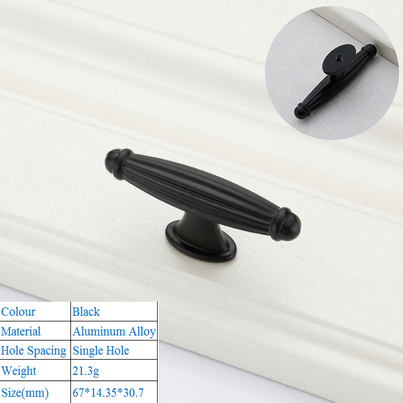Black Aluminium Alloy Door Han - Furniture Hardware Drawer Pulls recensione e prezzo