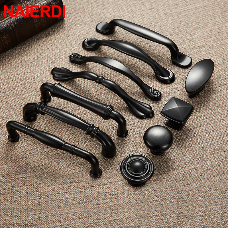 NAIERDI Zinc Alloy Black Cabin - Furniture Hardware Drawer Pulls recensione e prezzo
