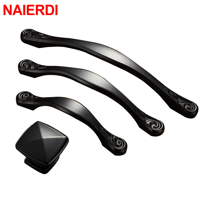 NAIERDI Zinc Alloy Black Cabin - Furniture Hardware Drawer Pulls recensione e prezzo