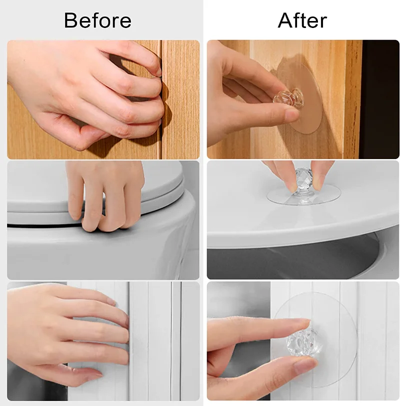 2/10Pcs Punch-free Drawer Knob - Furniture Hardware Drawer Pulls recensione e prezzo