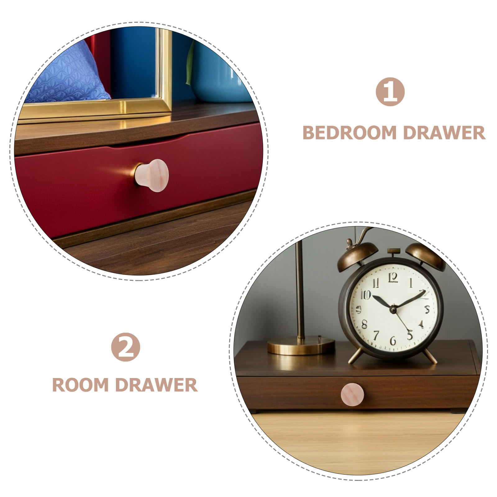 20Pcs Solid Wood Cabinet Knobs - Furniture Hardware Drawer Pulls recensione e prezzo
